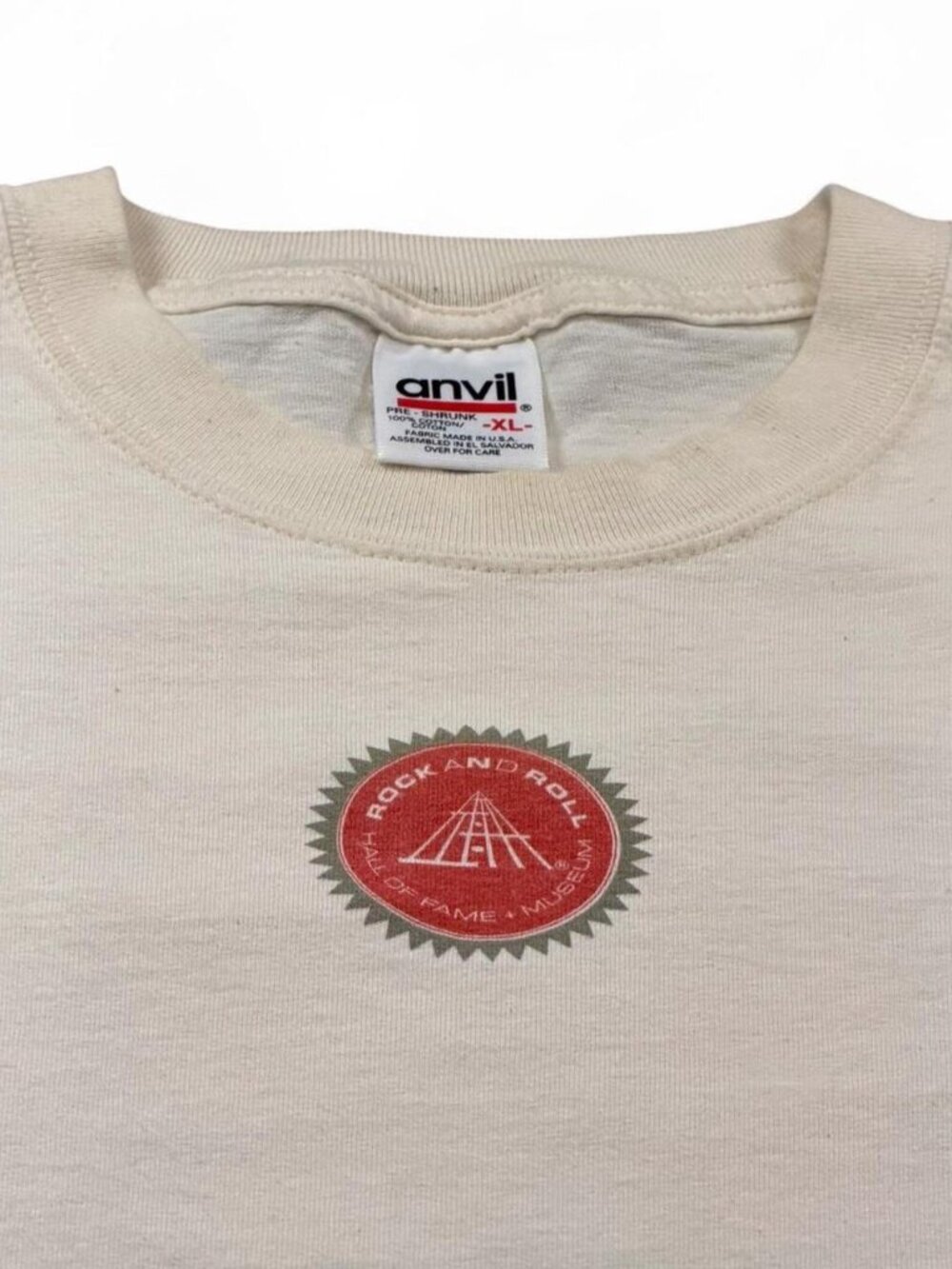 Vintage 90s Rock & Roll Hall of Fame Cleveland Member Tee XL